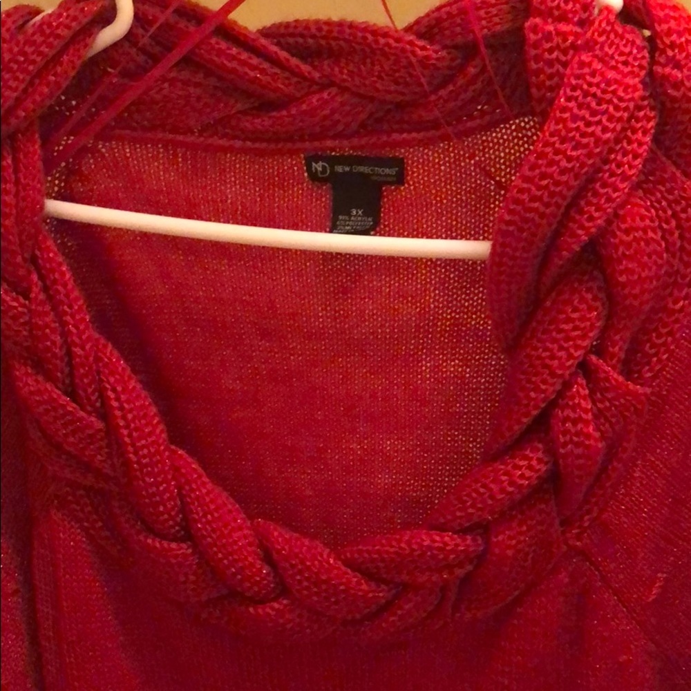 New directions, detailed scoop, sweater